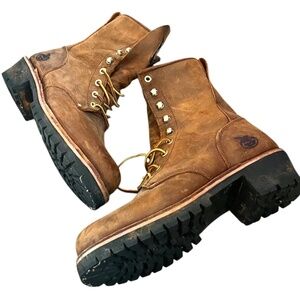 GEORGIA BOOT MEN'S SOFT TOES OIL RESISTANT WORK BOOTS, Size 10M